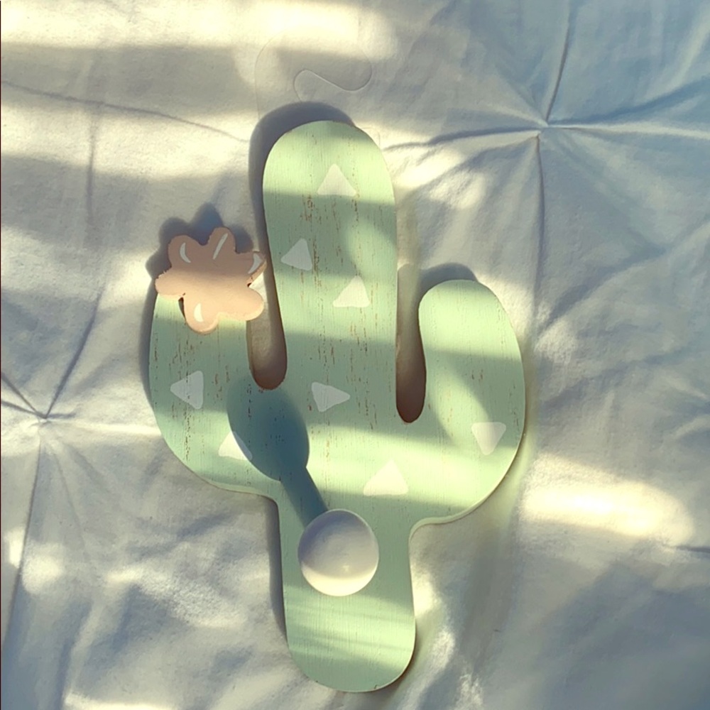 cute cactus towel hanger